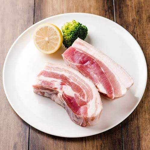 原膳丹麦皇冠天然谷饲五花肉(带皮带骨)400g