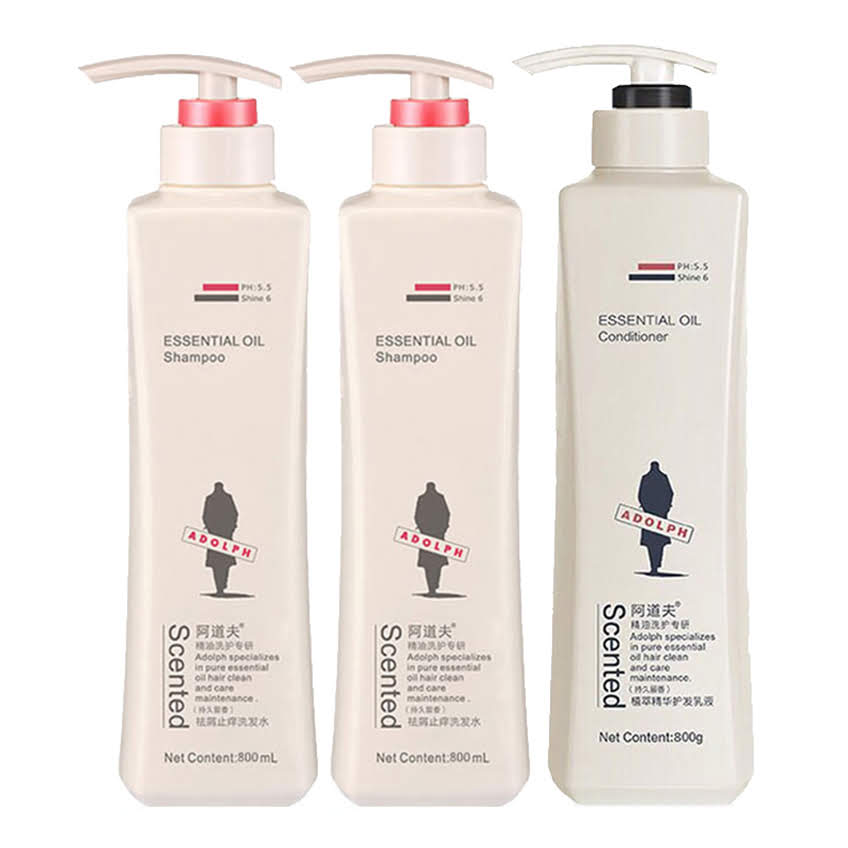 阿道夫祛屑止痒洗发水800ml*2瓶 护发素800ml